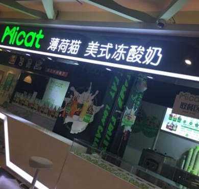 薄荷猫冻酸奶加盟店形象图