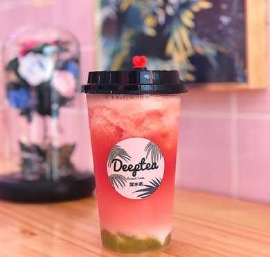 deeptea深水茶加盟店形象图