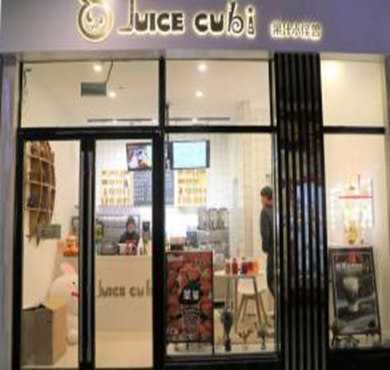 Juice cubi果汁小怪兽加盟店形象图