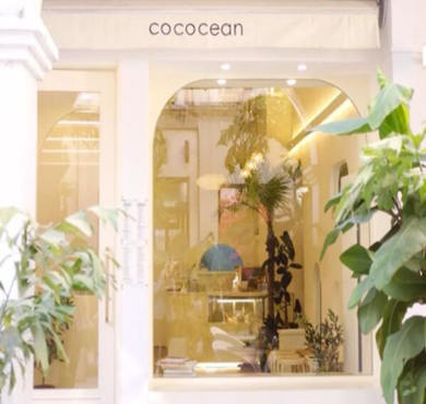 cococean椰子水加盟店形象图