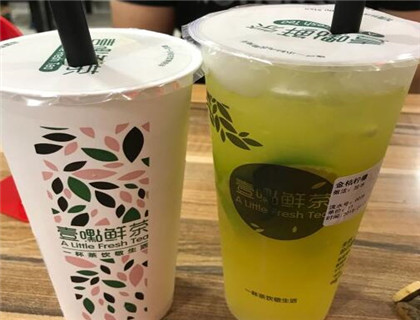 壹嚸鲜茶加盟店形象图